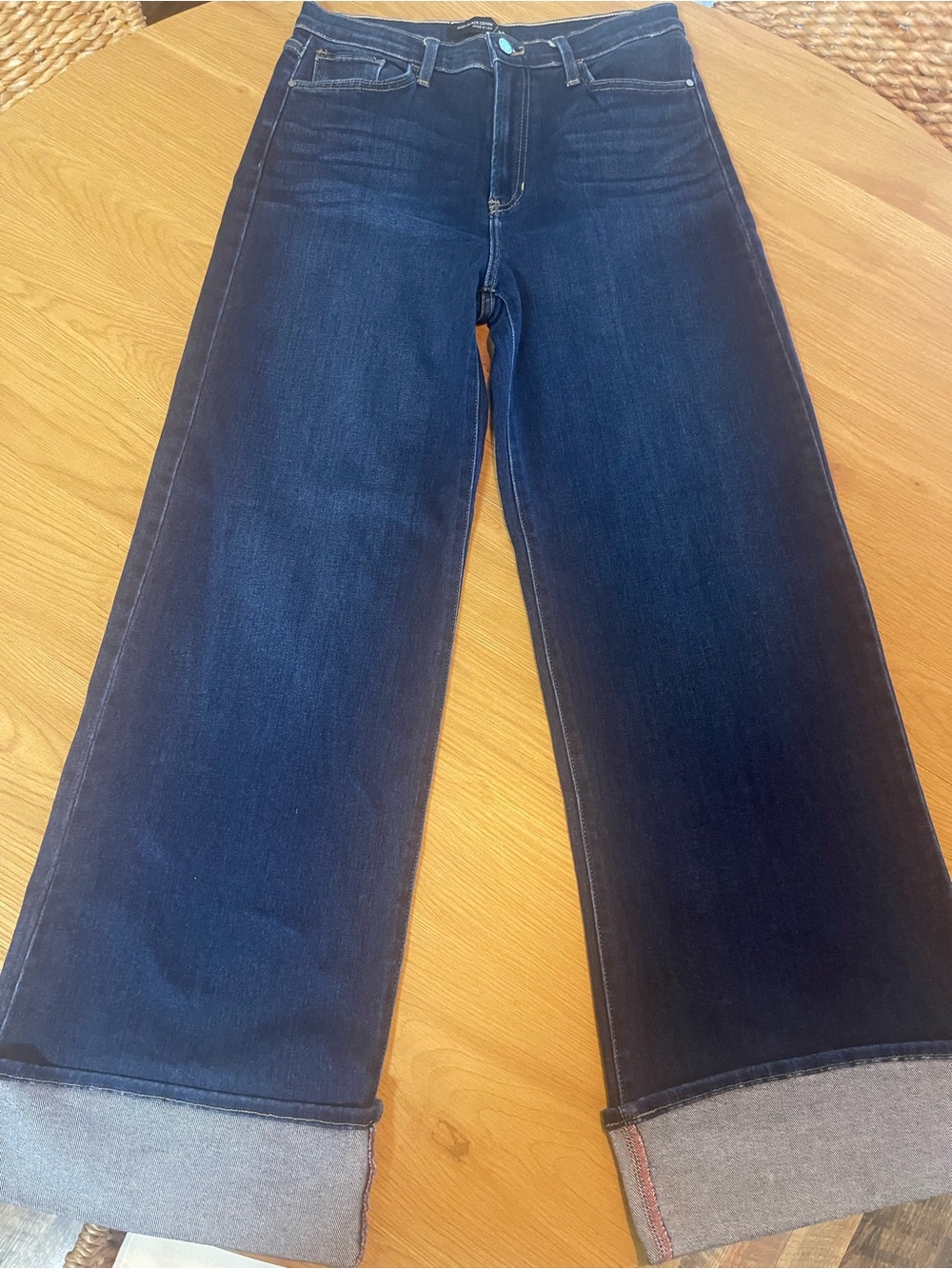Just Black Wide-Leg Dark Indigo Jeans